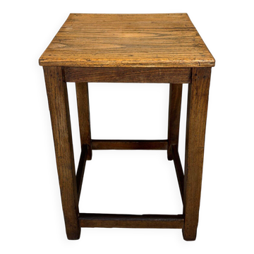 Brutalist side or plant table – oak