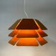 IMPRESSIVE DANISH MODEL 838 PENDANT LAMP BY P&P LJUS AB, 1970s