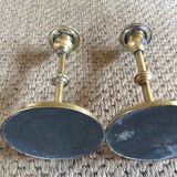Pair of copper candle holders