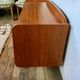 Hifi tv stand enfilade Scandinavian style 1960 vintage teak feet compass