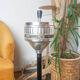 Cendrier sur pied vintage avec tablette et porte revue années 50