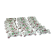 Suite of 18 knife holders in faience of luneville model reverbere