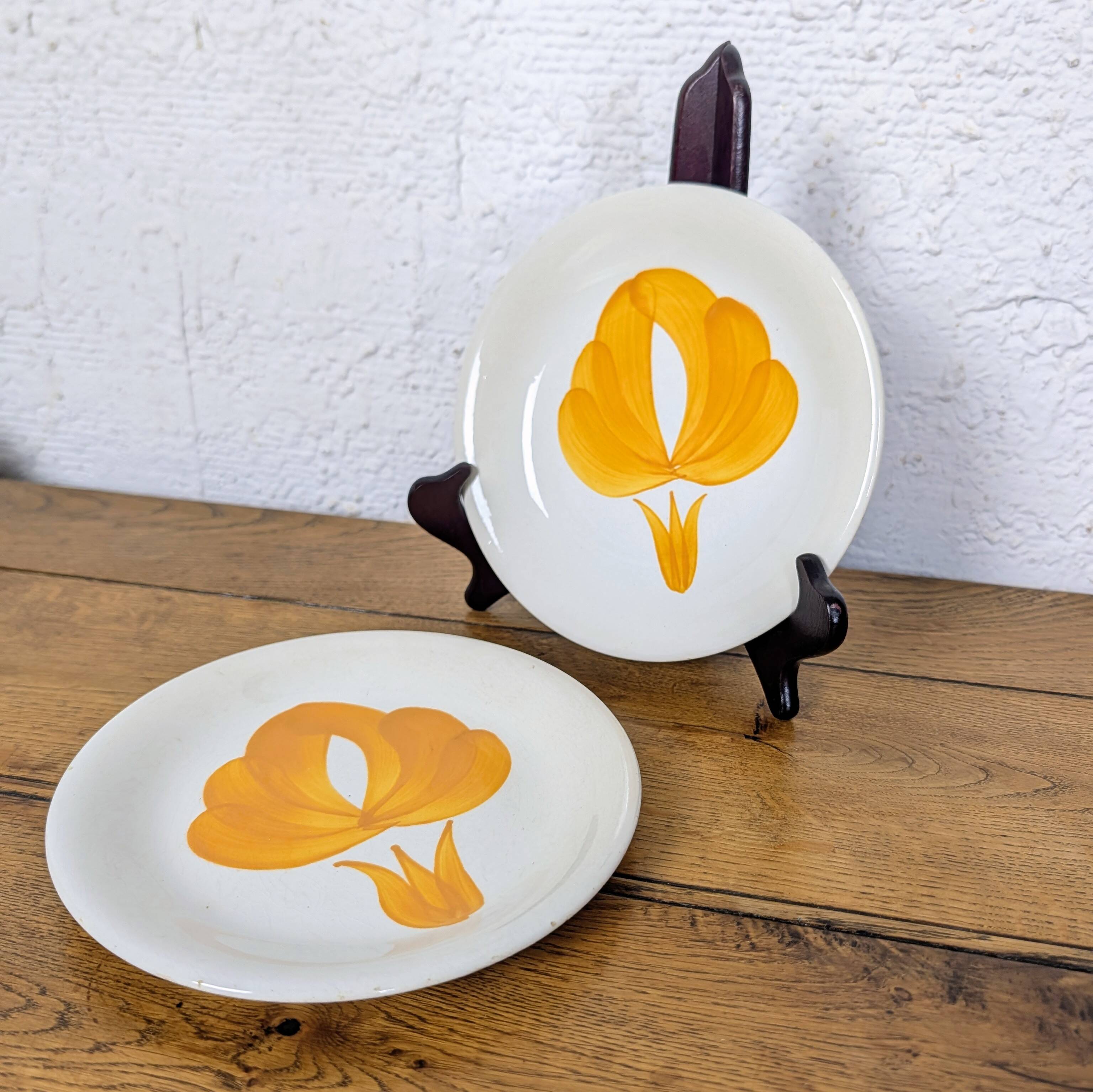 Set of floral dessert plates San Giovanni Valdarno