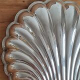 Silver metal dish shell w.rogers
