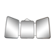 Vintage folding triptych barber mirror