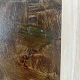 Portrait à l'huile sur carton