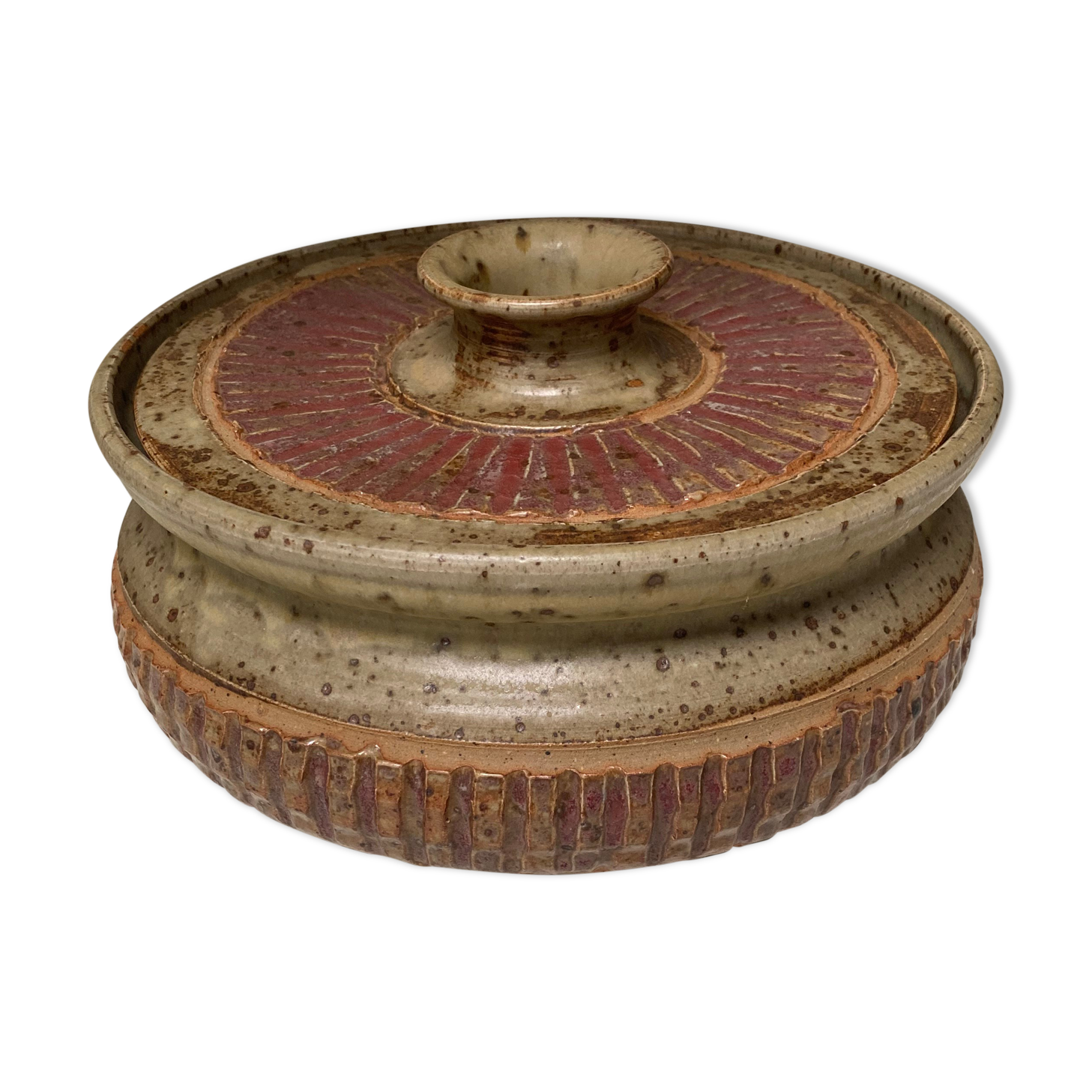 Salad dish in ancient sandstone