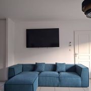 Right angle sofa ROLF Boucle fabric