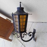 Ancienne lanterne potence extérieur fer forger