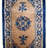 Tapis ancien chinois peking fait main 94cm x 161cm 1940s