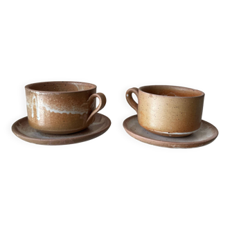 Set of 2 stoneware cups