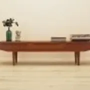 Danish teak veneer lowboard with three drawers, 1960s