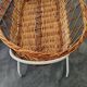 Couffin ou berceau vintage en osier