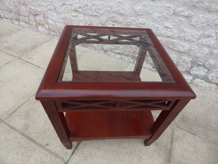 Table end of sofa in exotic wood