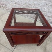 Table end of sofa in exotic wood