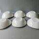 6 ceramic cups Salins France, Caribbean, 60s