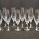 10 crystal champagne flutes 24% Cristallerie Kaspar Lemberg Lorraine vintage