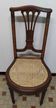 Ancienne Chaise Style Louis XVI Assise Cannée