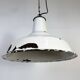 Industrial British White Enamel Factory Pendant Lamp from Benjamin, 1960s