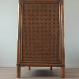 Bamboo and rattan chest of drawers, 70's