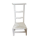 Chaise en bois paillée ancienne blanche