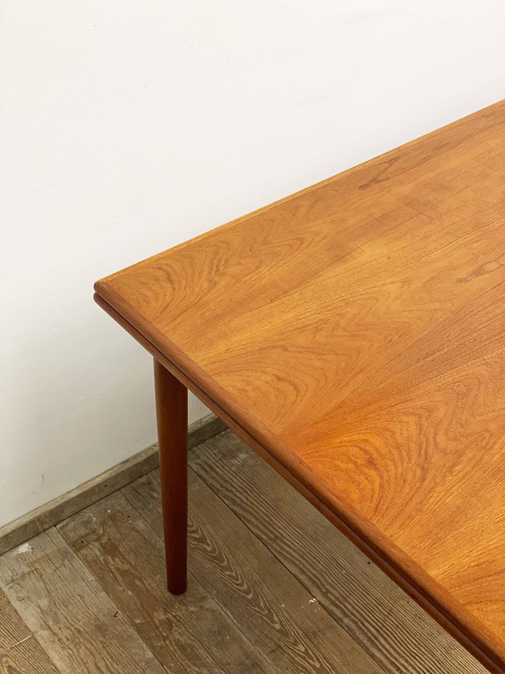 Extendable mid century teak dining table by scovby, denmark, 1950s