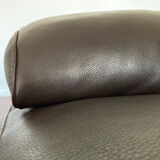 Set 2 Rochebobois sofas "off shore" leather cat 04: 3-4 seats - 2 1/2 seats