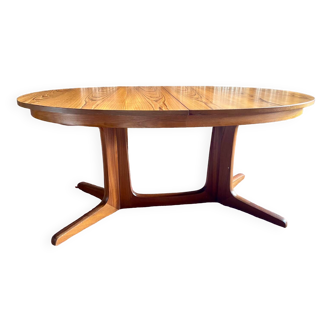 Table Baumann ovale avec 2 rallonges 6 à 10 couverts