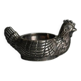 Coquetier ancien en forme de poule