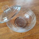 Glass sugar bowl