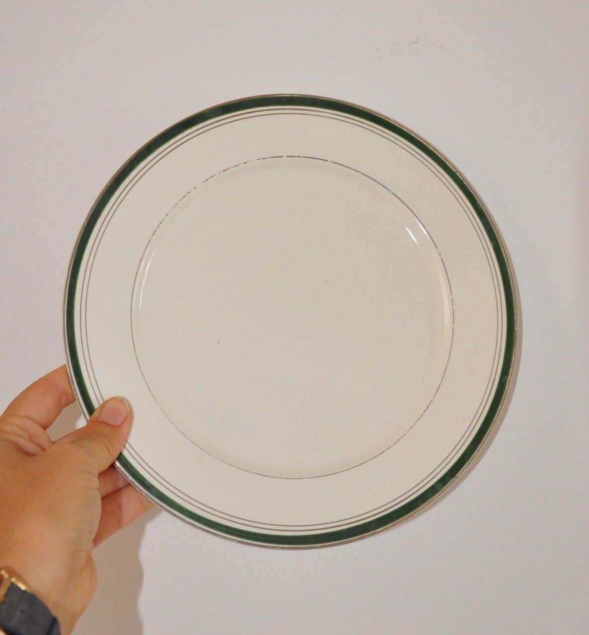 Service of 8 plates Digoin Sarreguemines