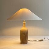 19th century stoneware bottle foot lamp