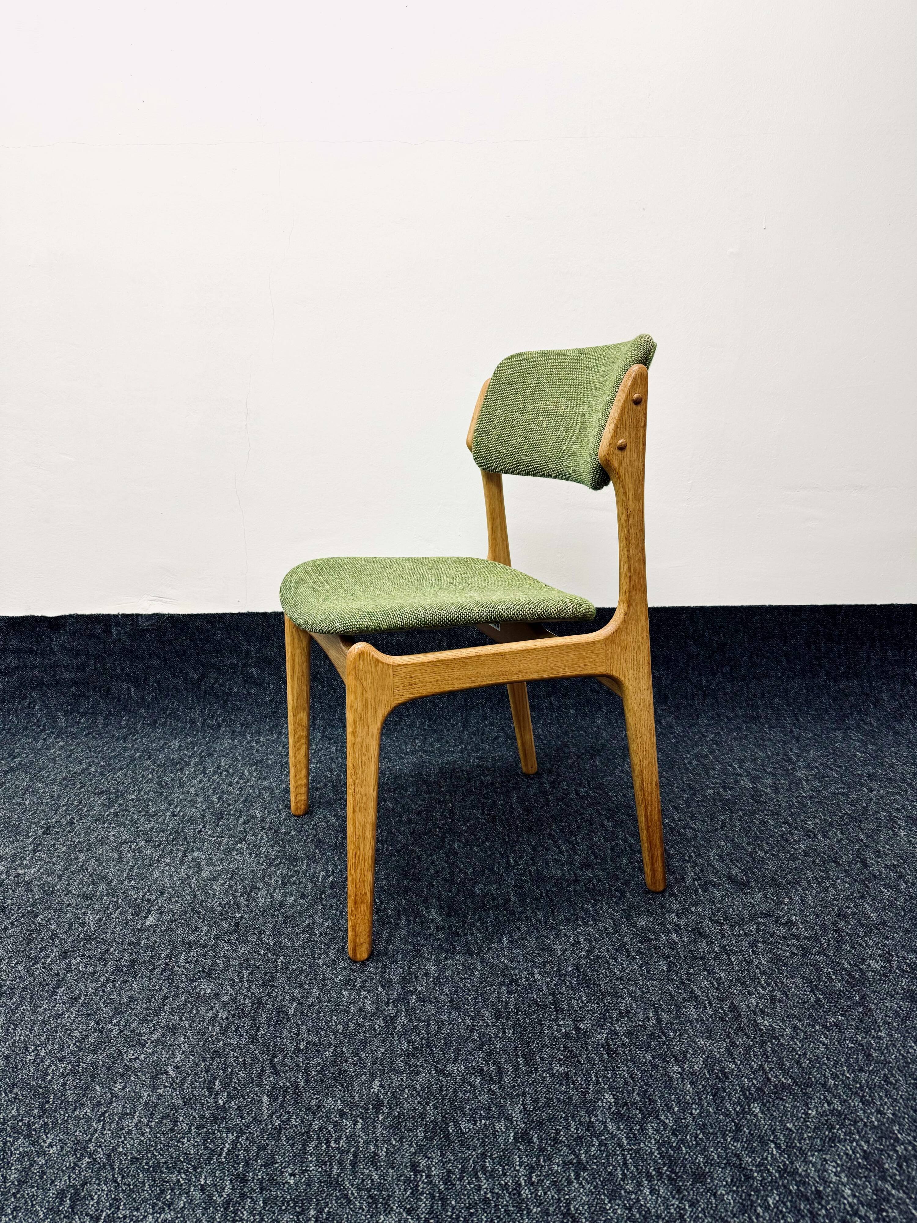 Set of 4 Danish Oak Dining Chairs by Erik Buch for O.D. Mobler