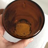 Amber Glass apothecary jar