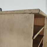 old wooden medicine cabinet, 1950s