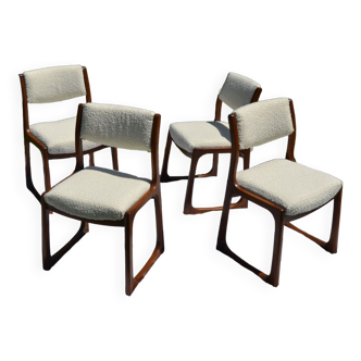 4 Baumann sleigh chairs