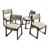 4 chaises traîneau Baumann