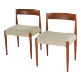 Set van 2 Kai Kristiansen voor Fritz Hanzen 4110 stoelen