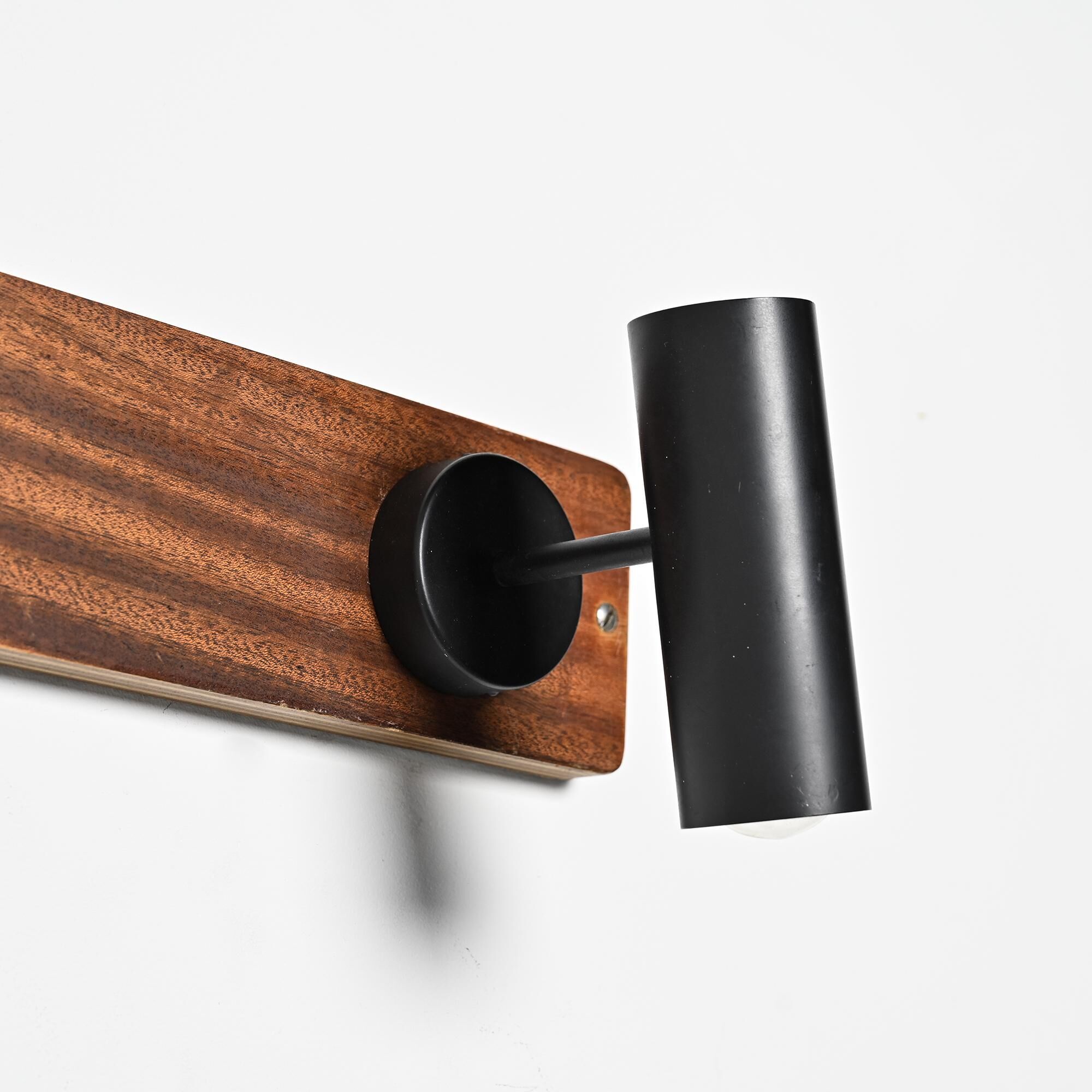 Wall coat rack and lights by Pierre Guariche for La Plagne, around 1968.