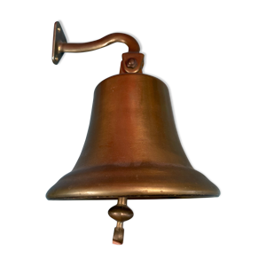Cloche de navire en laiton, inscription