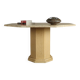 Octagonal travertine dining table, Italy