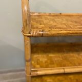 Vintage rattan shelf