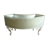 Perforated metal planter from the 1950s