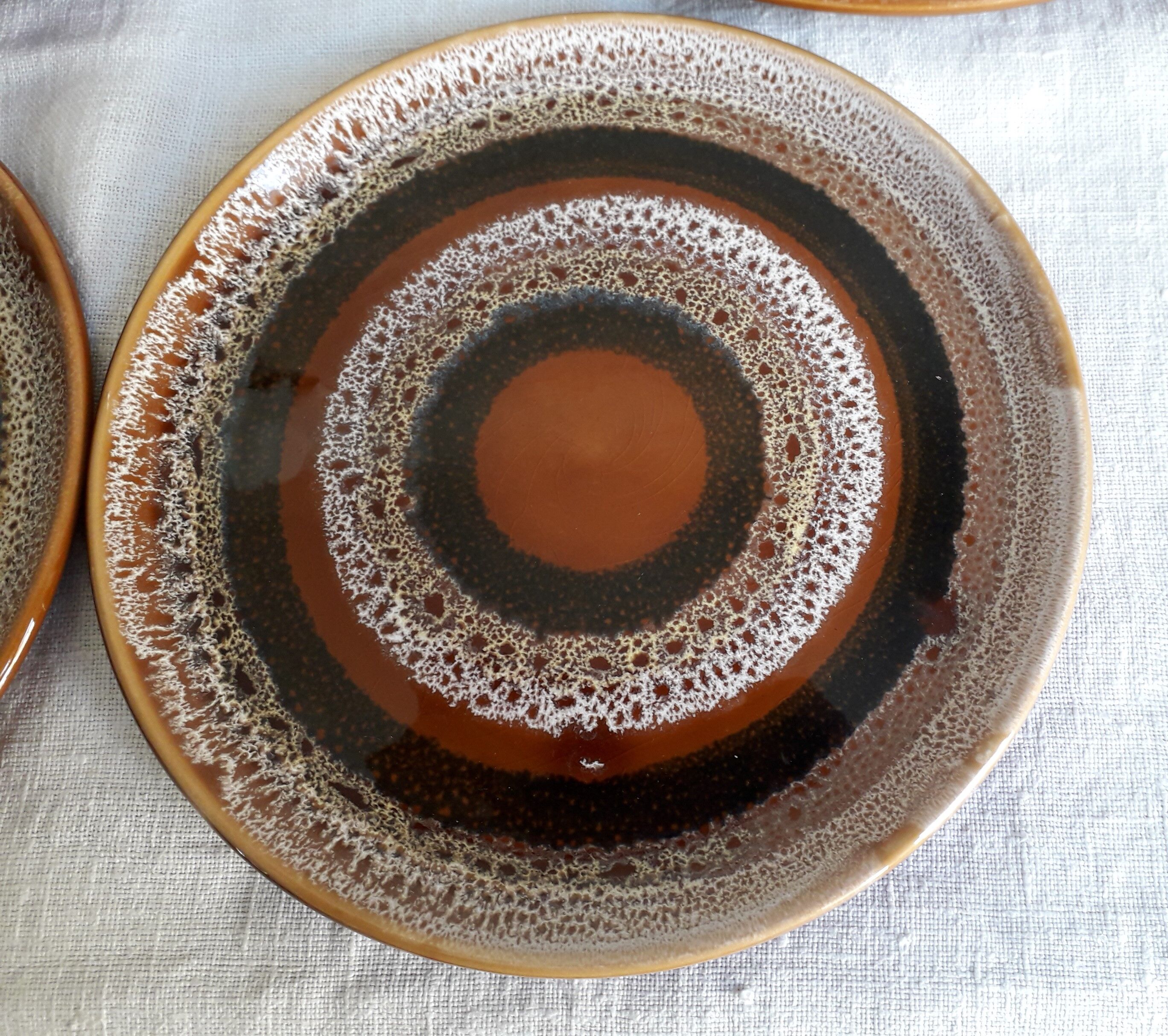 Plates Sarreguemines model "hawaii"