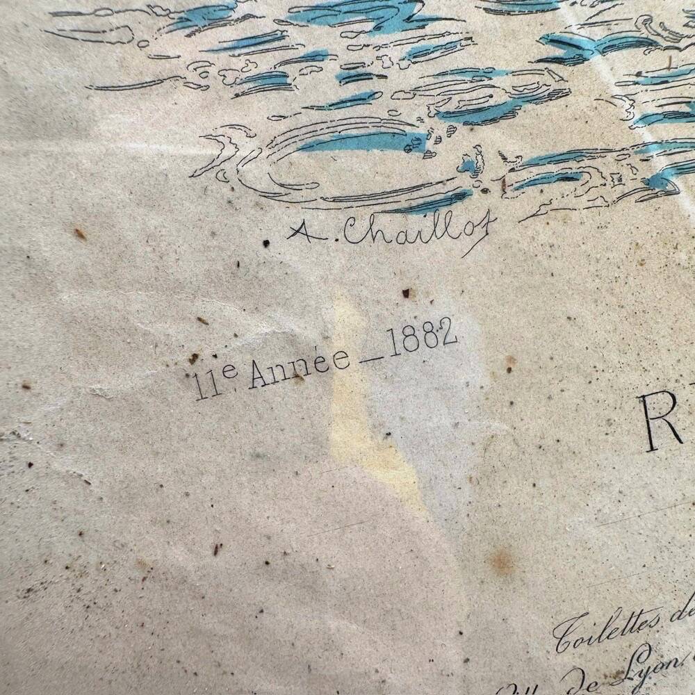 Fashion Review Engraving Frame 1882