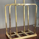 Modernist brass magazine rack circa 1940