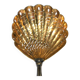 Empire sprinkling spoon in gilded silver vermeil and mother-of-pearl, 19th century.