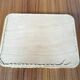 Wicker and wood serving tray