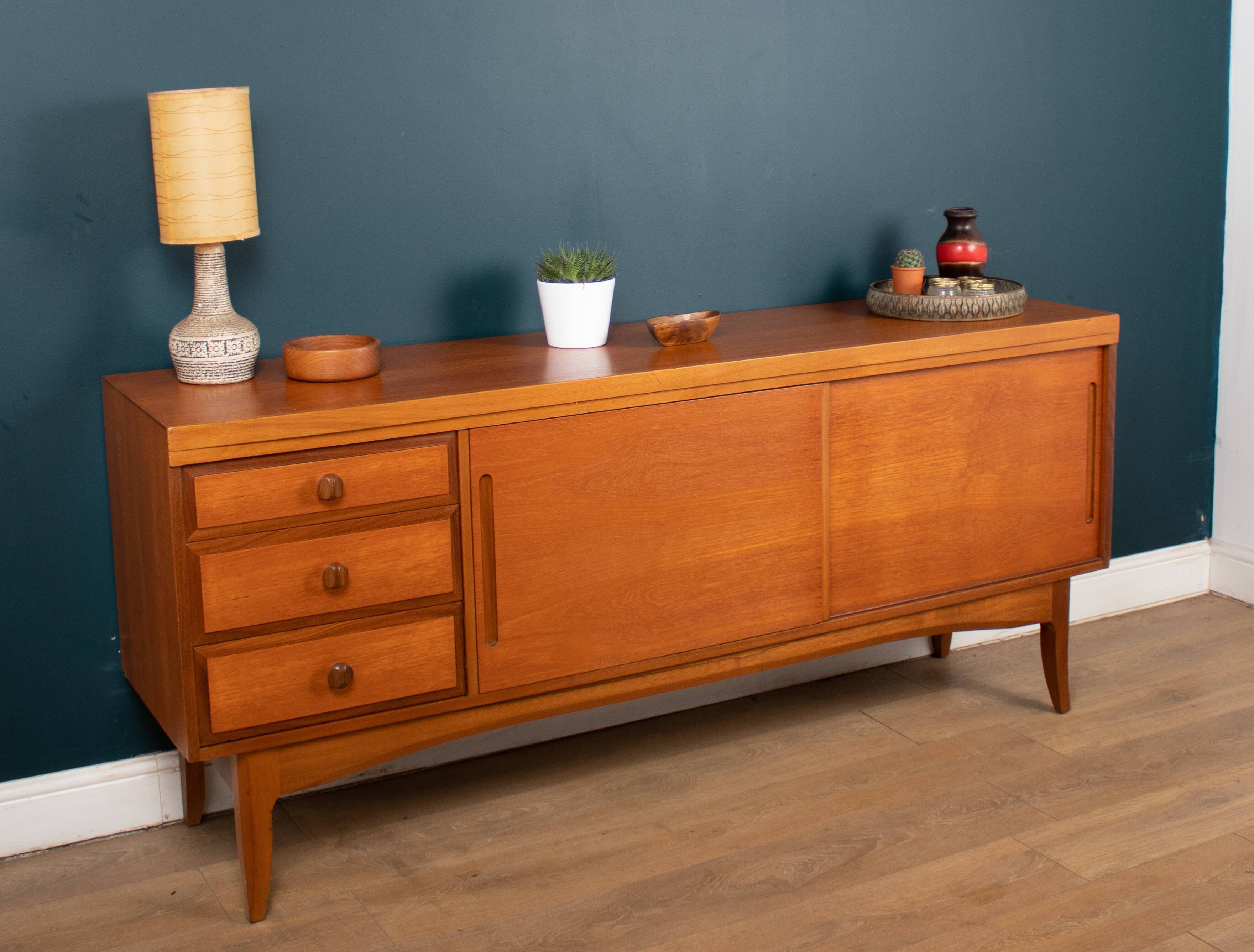 Retro Teak 1960s Short Sideboard By Uniflex