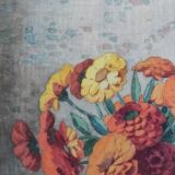 Aquarelle ancienne nature aux fleurs